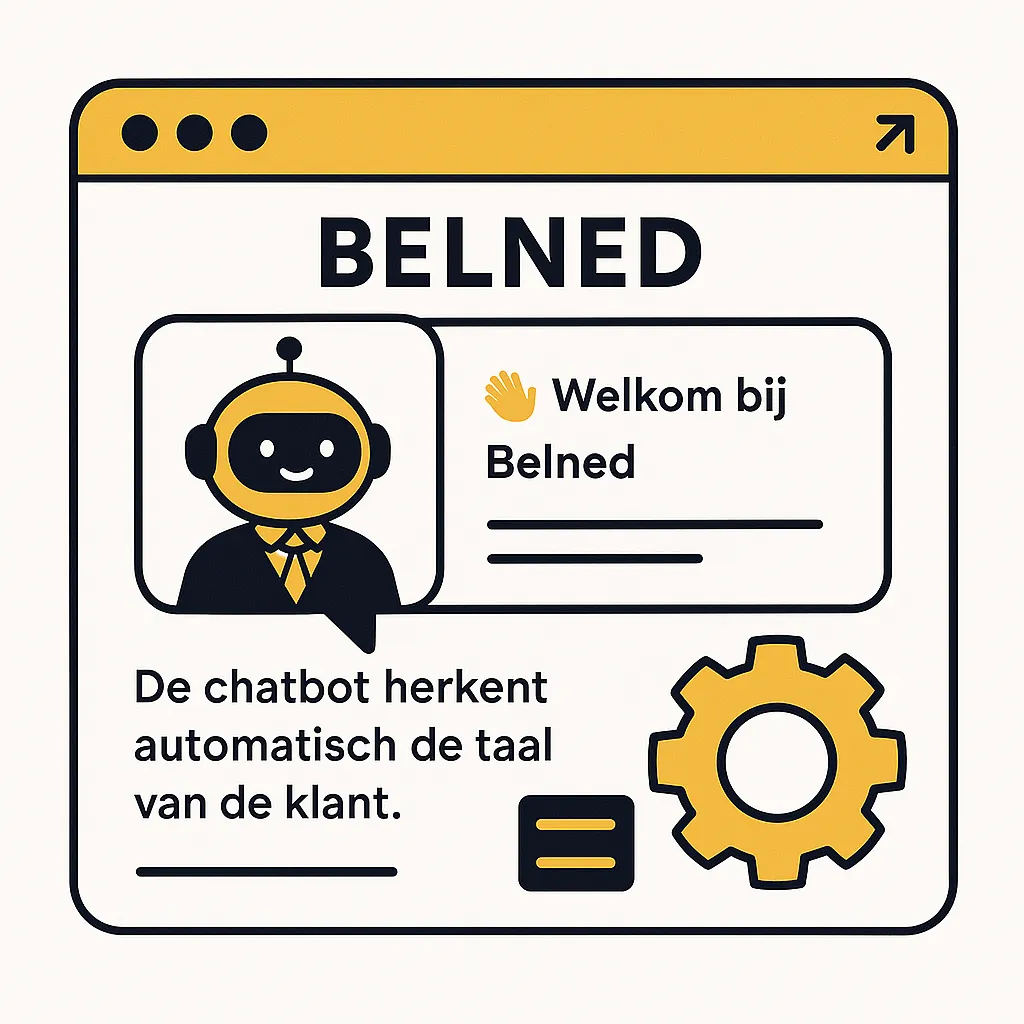 Belned chatbot communicating in the brand style and 95+ languages